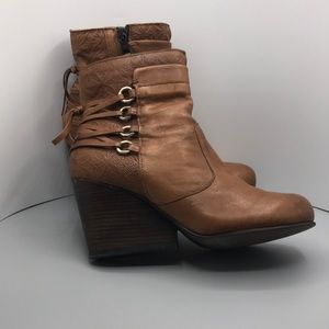 Miz Mooz Tan Ankle Boots